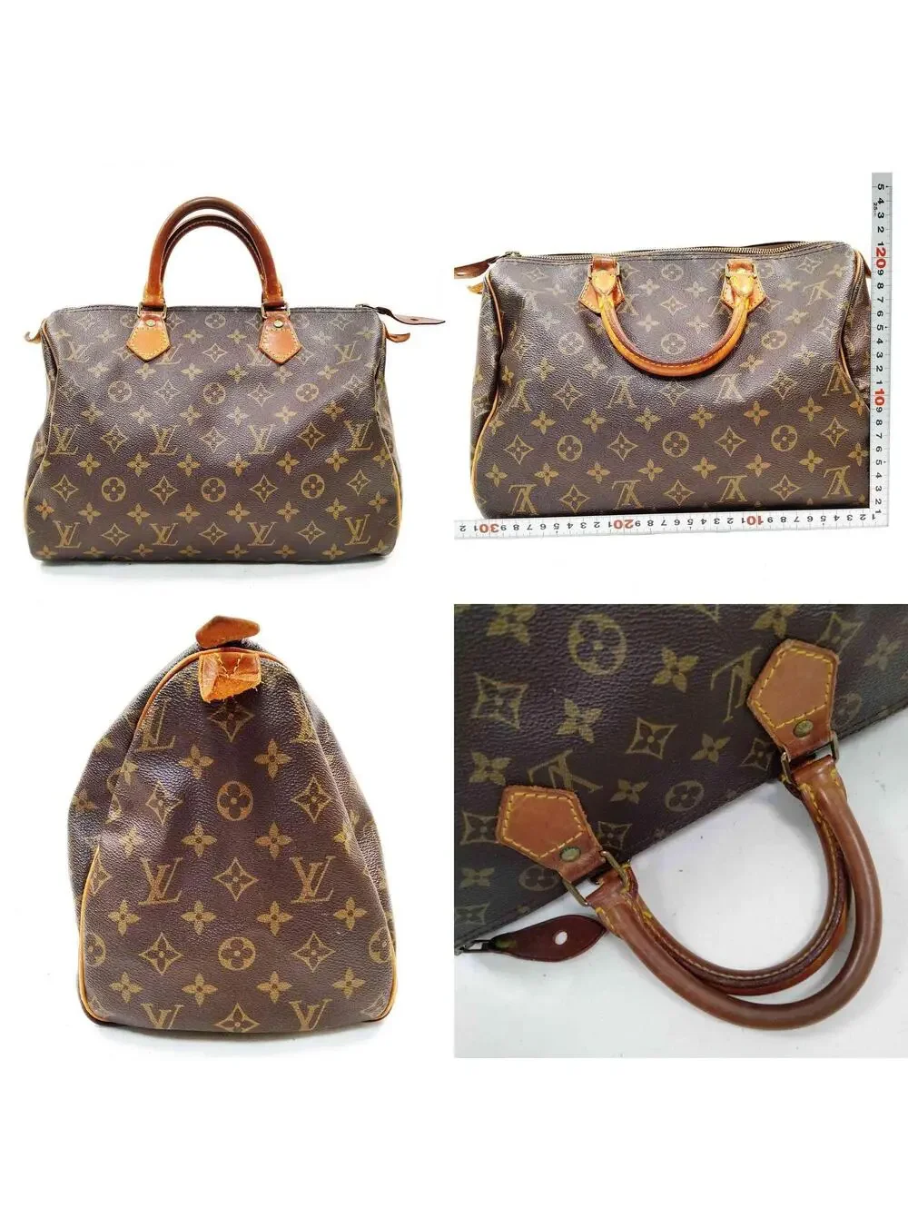 $1550 1991 Louis Vuitton Monogram Speedy 30 VI0961